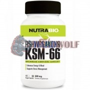 Ashwagandha [Ашваганда] (600 мг x 90 капс), NutraBio