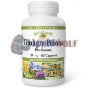 Ginkgo [Гинкго Билоба] (60 мг x 60 капс), Natural Factors