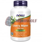 Lion's Mane [Львиная грива] (500 мг x 60 капс), NOW Foods