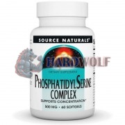 Phosphatidyl [PS100] (500 мг x 60 капс), Source Naturals