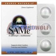 SAMe [Адеметионин] (200 мг x 60 табл), Source Naturals