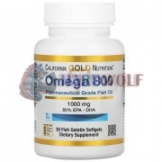 Omega 800 [Pharmaceutical Grade Fish Oil] (30 шт по 1000 мг), California Gold Nutrition