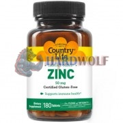 Target-Mins® Zinc (180 шт по 50 мг), Country Life