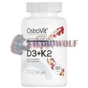 Vitamin D3 [2000 IU] + K2 [100 mcg] (90 шт), OstroVit