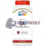 Vitamin D3 (500 шт), 21st Century
