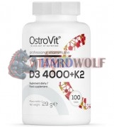 Vitamin D3 [4000 IU] + K2 [100 mcg] (100 шт), OstroVit