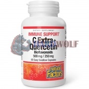 Vitamin C Extra + Quercetin Bioflavonoids (60 шт), Natural Factors
