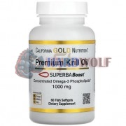 Premium Krill Oil [Superba® Boost] (60 шт по 1000 мг), California Gold Nutrition