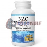 NAC [N-Acetyl-L-Cysteine] (90 шт по 500 мг), Natural Factors