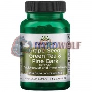 Grape Seed, Green Tea & Pine Bark Complex (60 шт), Swanson