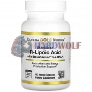 R-Lipoic Acid [BioEnhanced® Na-RALA] (120 шт), California Gold Nutrition