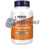 L-Tryptophan [Double Strength] (60 шт по 1000 мг), NOW Foods