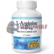 L-Arginine (90 шт по 1000 мг), Natural Factors