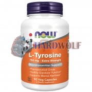 L-Tyrosine [Extra Strength] (90 шт по 750 мг), NOW Foods